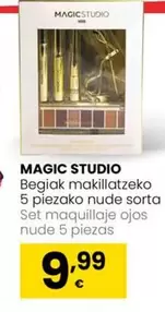 Oferta de Magic - Set Maquillaje Ojos Nude 5 Piezas por 9,99€ en Eroski