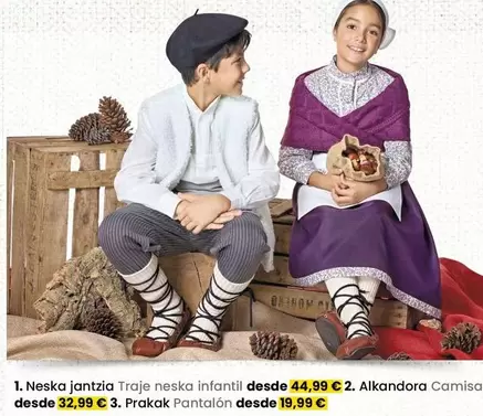 Oferta de Neska Jantzia Traje Infantil Infantil por 32,99€ en Eroski