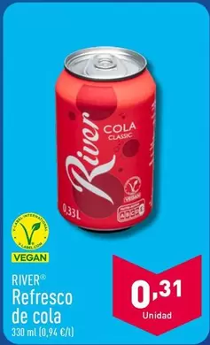 Oferta de River - Refresco De Cola por 0,31€ en ALDI