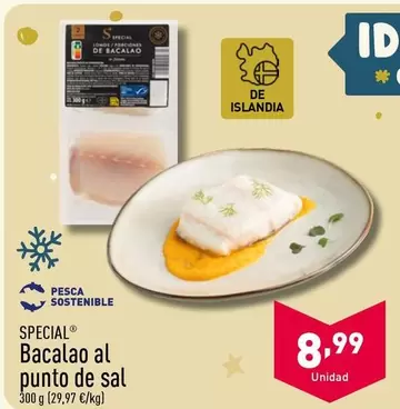 Oferta de Special - Bacalao Al Punto De Sal por 8,99€ en ALDI