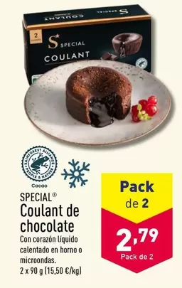 Oferta de Special - Coulant De Chocolate por 2,79€ en ALDI