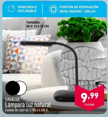 Oferta de Lampara Luz Natural por 9,99€ en ALDI