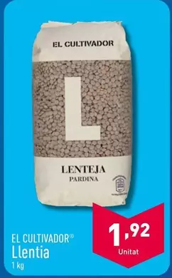 Oferta de El Cultivador - Llentia por 1,92€ en ALDI