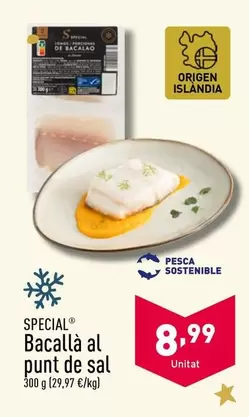 Oferta de Special - Bacalao Al Punto De Sal por 8,99€ en ALDI