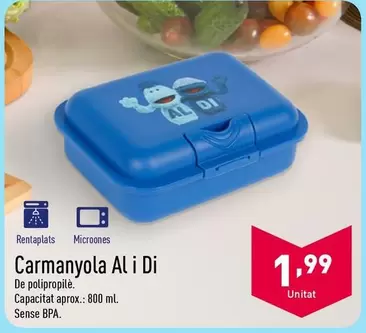 Oferta de Fiambrera Al Y Di por 1,99€ en ALDI