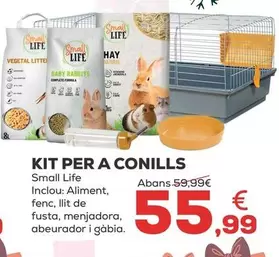 Oferta de Small Life - Kit Para Conejos por 55,99€ en Kiwoko