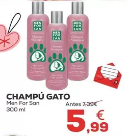 Oferta de Men For San - Champu Gato por 5,99€ en Kiwoko