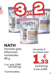 Oferta de Nath - Humedo Gato por 1,99€ en Kiwoko