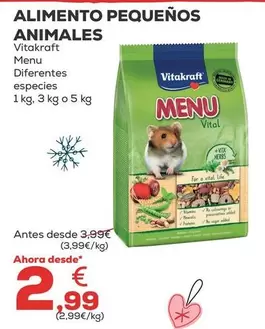 Oferta de Vitakraft - Alimento Pequenos Animales por 2,99€ en Kiwoko