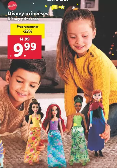 Oferta de Mattel - Disney Princesas  por 9,99€ en Lidl