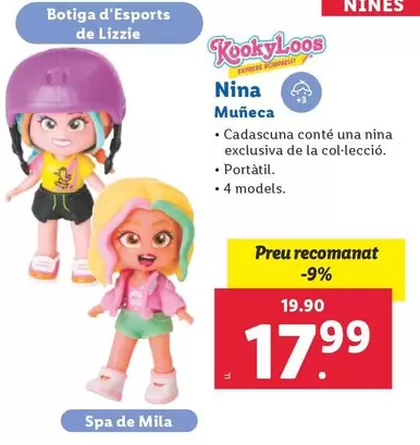 Oferta de KookyLoos - Muñeca  por 17,99€ en Lidl