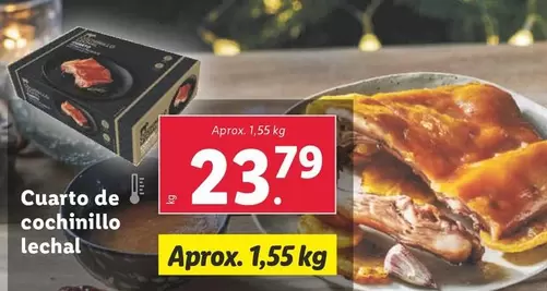 Oferta de Cuarto De Cochinillo Lechal por 23,79€ en Lidl