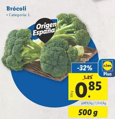 Oferta de Brócoli por 0,85€ en Lidl