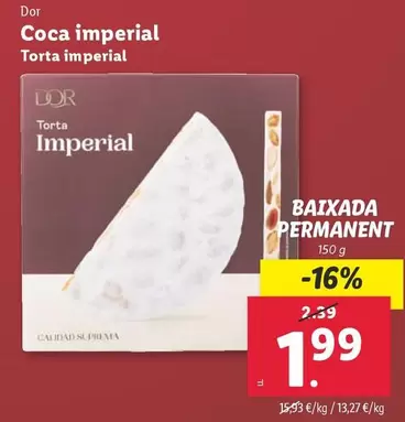 Oferta de Imperial - Torta por 1,99€ en Lidl