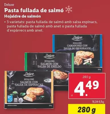 Oferta de Deluxe - Hojaldre De Salmón por 4,49€ en Lidl