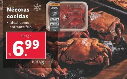 Oferta de Nécoras Cocidas por 6,99€ en Lidl