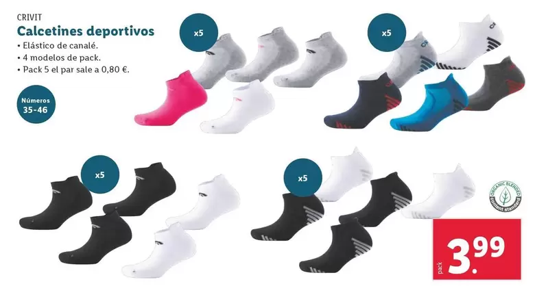 Oferta de Crivit - Calcetines Deportivos por 3,99€ en Lidl