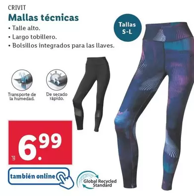 Oferta de Crivit - Mallas Tecnicas por 6,99€ en Lidl