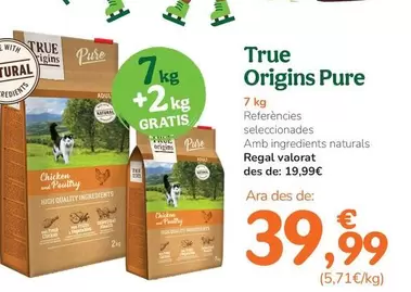 Oferta de True Origins - Pure por 39,99€ en Tiendanimal