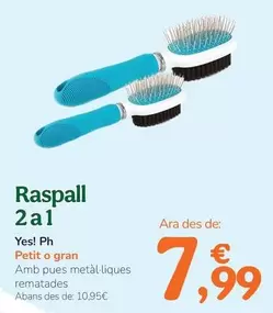 Oferta de Yes!Ph - Cepillo 2 En 1 por 7,99€ en Tiendanimal