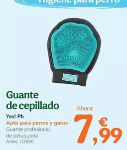 Oferta de Yes!Ph - Guante De Cepillado por 7,99€ en Tiendanimal