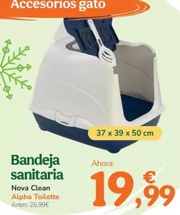 Oferta de Nova Clean - Bandeja Sanitaria por 19,99€ en Tiendanimal