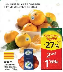 Oferta de Mandarines Bossa por 1,69€ en Caprabo