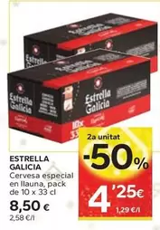 Oferta de Estrella Galicia - Cervesa Especial En Llauna por 8,5€ en Caprabo