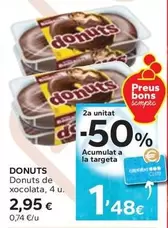 Oferta de Donuts - Donuts De Xocolata por 2,95€ en Caprabo