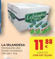 Oferta de La Irlandesa - Mantequilla C/sal por 11,88€ en CashDiplo