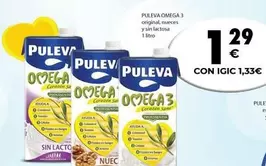 Oferta de Puleva - Omega 3 Original Luces Y Sin Lactosa por 1,29€ en CashDiplo