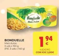 Oferta de Bonduelle - Maiz Dulce por 1,94€ en CashDiplo