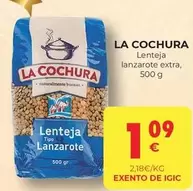 Oferta de La cochura - Lenteja Lanzarote Extra por 1,09€ en CashDiplo