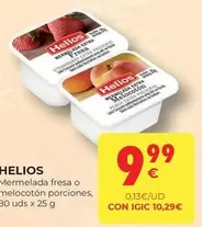 Oferta de Helios - Mermelada Fresa O Melocoton Porciones por 9,99€ en CashDiplo