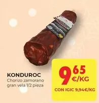 Oferta de Chorizo Zamorano Gran Vela por 9,65€ en CashDiplo