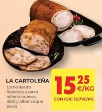 Oferta de Pavo - Lomo Asado Florencia O  Relleno Nueces, Datil Y Albaricoque por 15,25€ en CashDiplo