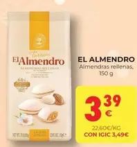 Oferta de El Almendro - Almendras Rellenas por 3,39€ en CashDiplo