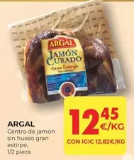 Oferta de Argal - Centro De Jamon Sin Hueso Gran Estirpe por 12,45€ en CashDiplo