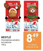 Oferta de Nestlé - Chocolatinas Extrafino Con Peluche por 8,49€ en CashDiplo