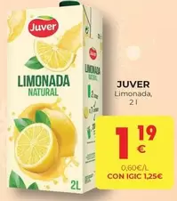 Oferta de Juver - Limonada por 1,19€ en CashDiplo