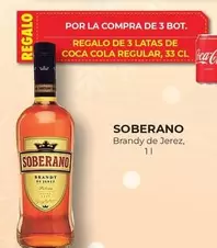 Oferta de Soberano - Brandy De Jerez en CashDiplo