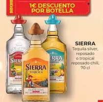 Oferta de Sierra - Tequila Silver Reposado O Tropical Reposado Chili en CashDiplo