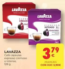 Oferta de Lavazza - Café Cápsulas Expresso Cremoso O Intenso por 3,79€ en CashDiplo