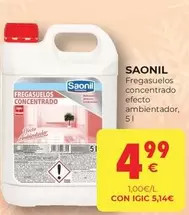 Oferta de Saonil - Fregasuelos Concentrado por 4,99€ en CashDiplo