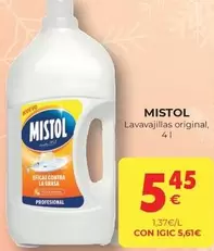 Oferta de Mistol - Lavavajillas Original por 5,45€ en CashDiplo