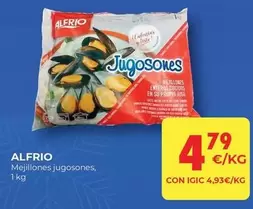 Oferta de Alfrio - Mejillones Jugosones por 4,79€ en CashDiplo