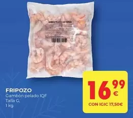 Oferta de Fripozo - Gambon Pelado Iqf Talla G por 16,99€ en CashDiplo