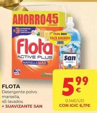 Oferta de Flota - Detergente Polvo Marsella por 5,99€ en CashDiplo