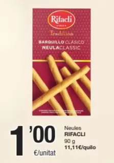 Oferta de Rifacli - Neules por 1€ en SPAR Fragadis