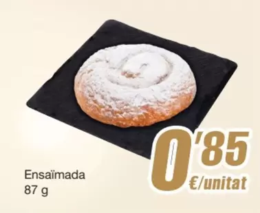 Oferta de Ensaimada por 0,85€ en SPAR Fragadis